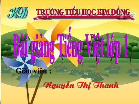 Bài giảng Tiếng Việt Lớp 1 - Bài 68: ot, at - Nguyễn Thị Thanh