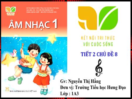 Bài giảng Âm nhạc 1 (Kết nối tri thức) - Chủ đề 8: Vui đón hè (Tiết 2) - Nguyễn Thị Hằng