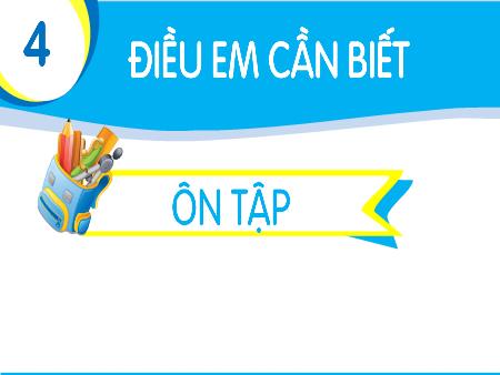 Bài giảng Tiếng Việt 1 (Kết nối tri thức) - Chủ đề 4: Điều em cần biết - Bài: Ôn tập